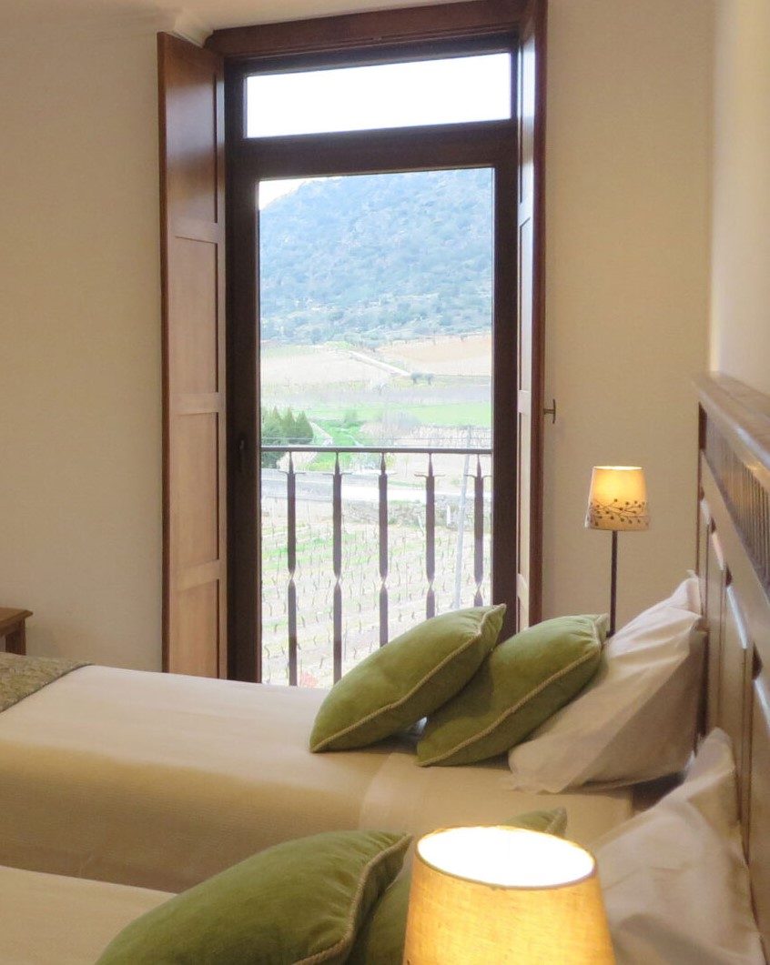 Quarto acolhedor da Casa Hotel da Quinta do Palame